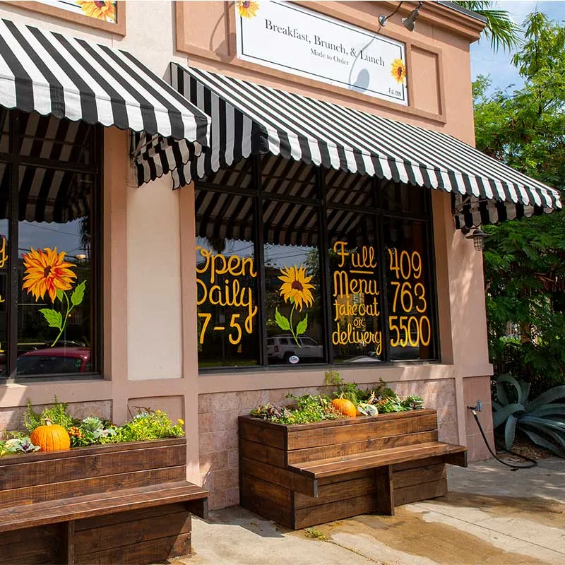 The Sunflower Bakery and Café exterior in Galveston